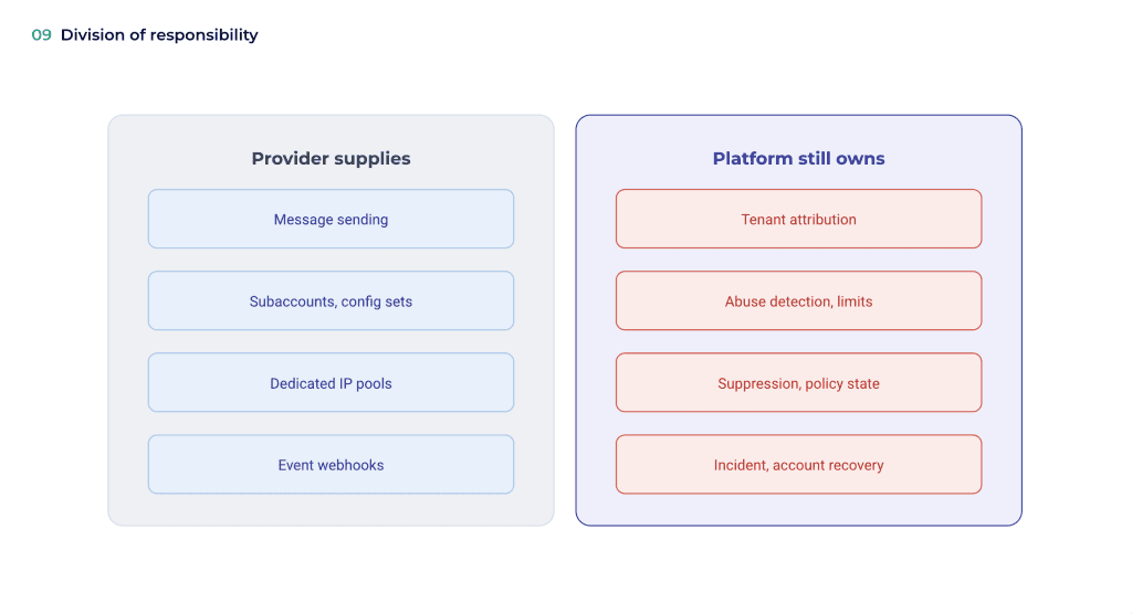 Provider Vs Platform Responsibility Split